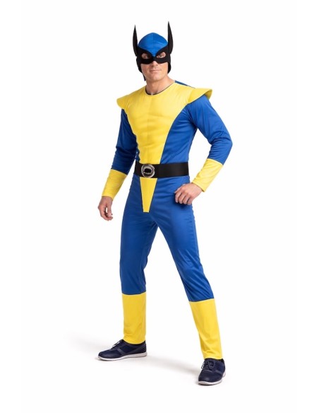 Costume da Lupo Giallo Taglia L - di alta qualità, ideale per carnevale, feste a tema ed eventi speciali